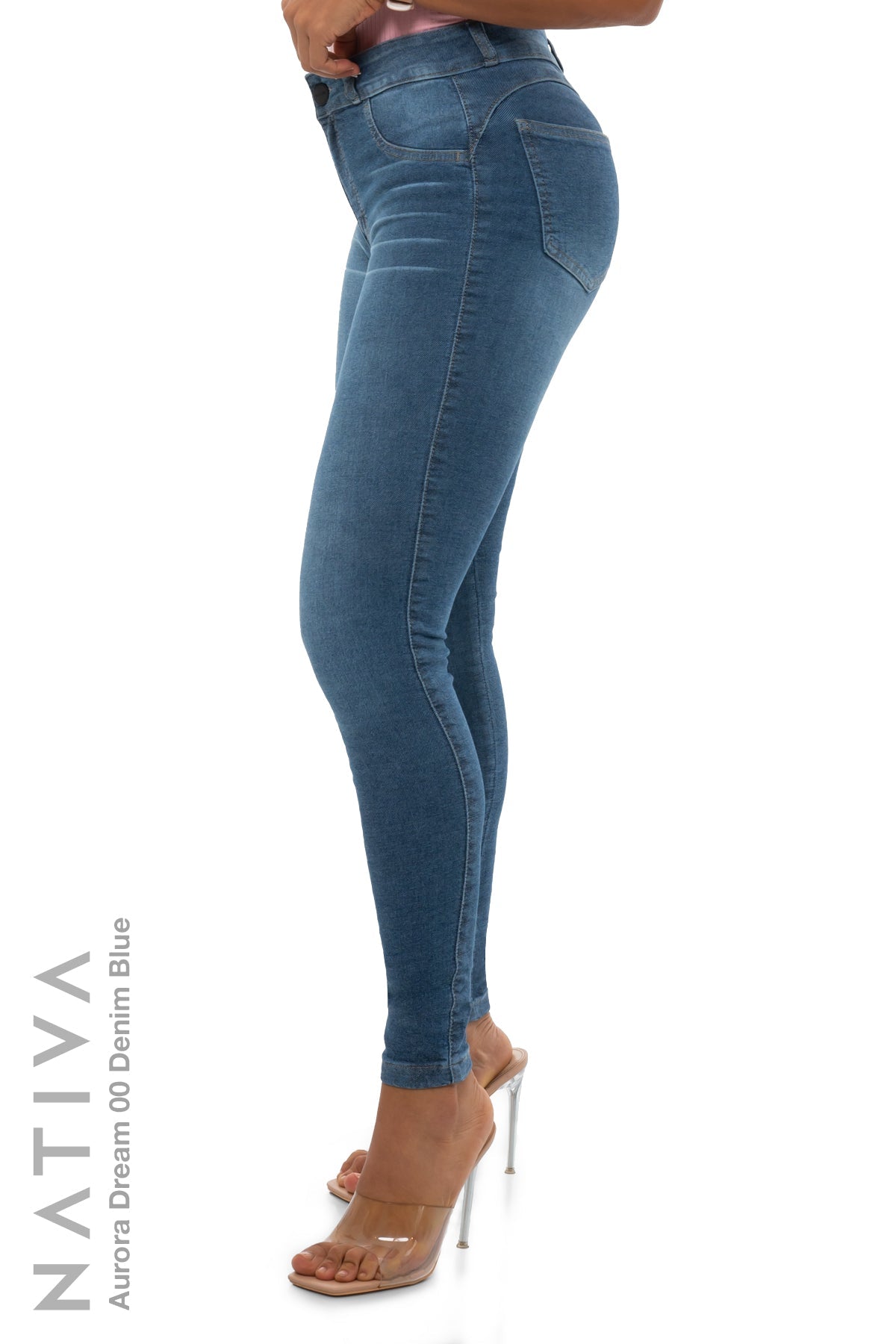 SUPER SKINNY JEANS, AURORA DREAM 00 DENIM BLUE, Talle Medio. Moldeador Ultra Confortable. Jornada Prolongada. Tecnología No Stress®
