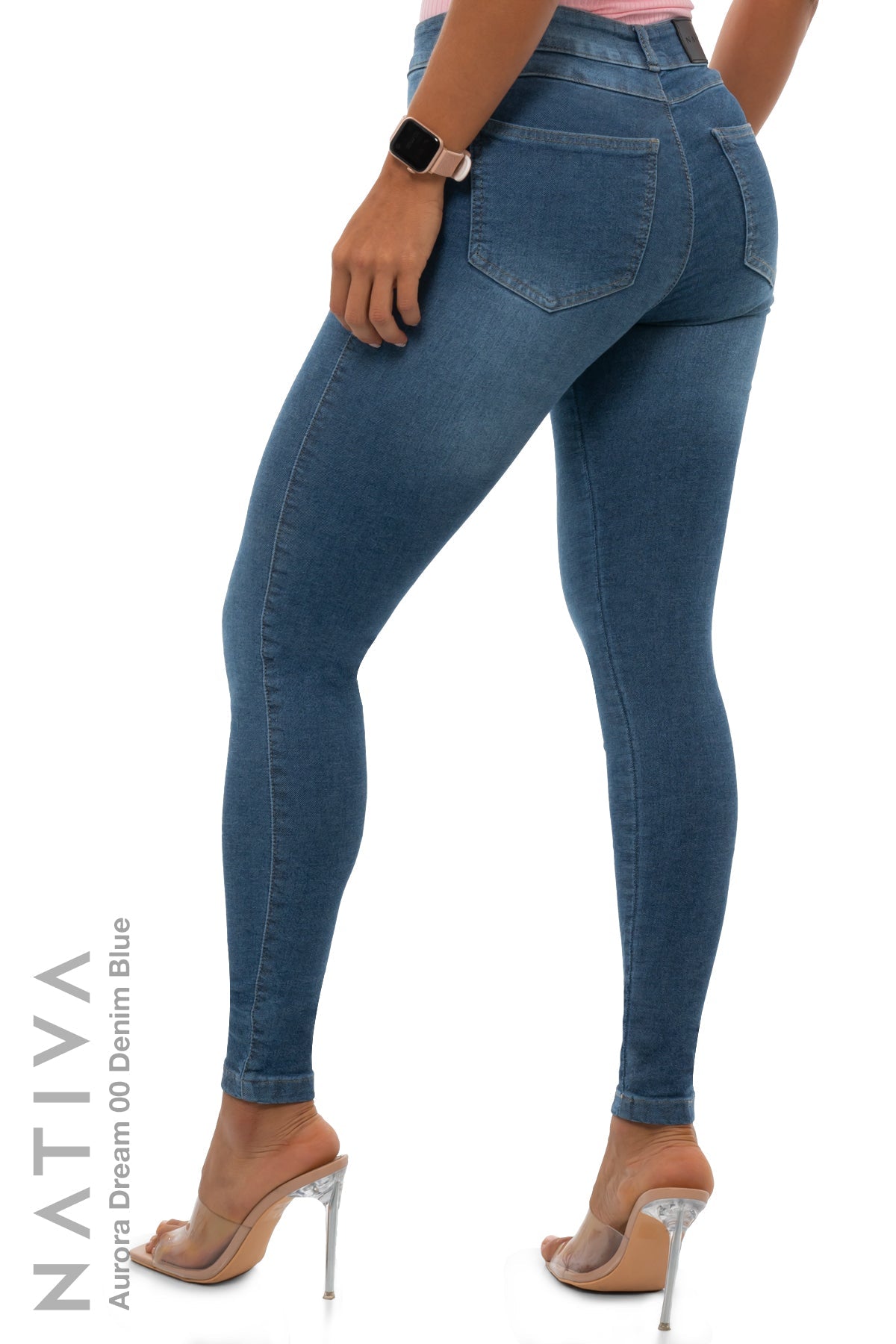 SUPER SKINNY JEANS, AURORA DREAM 00 DENIM BLUE, Talle Medio. Moldeador Ultra Confortable. Jornada Prolongada. Tecnología No Stress®