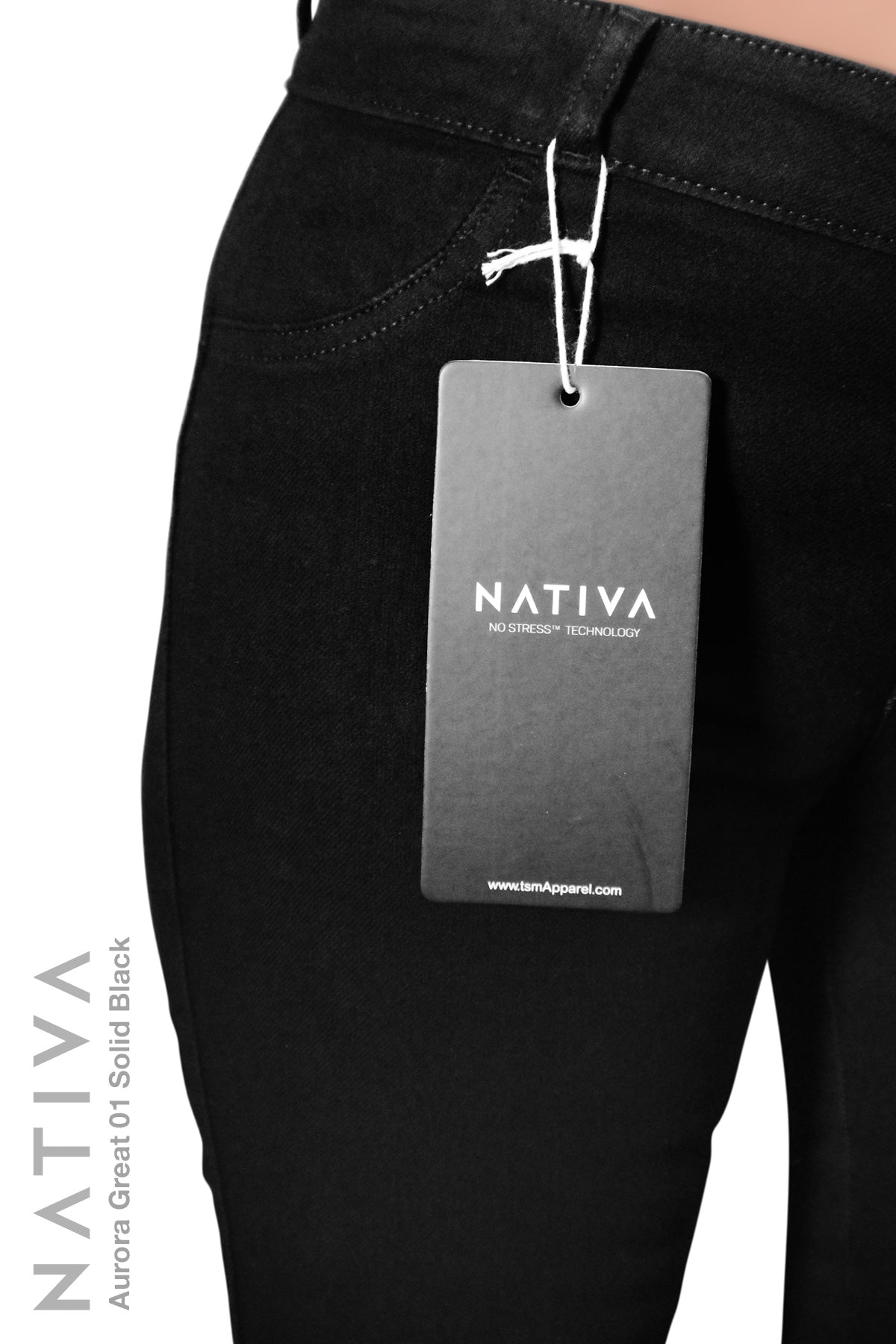 SUPER SKINNY JEANS, AURORA GREAT 01 BLACK, Talle Medio. Moldeador. Cuatro Estaciones. Tecnología No Stress®