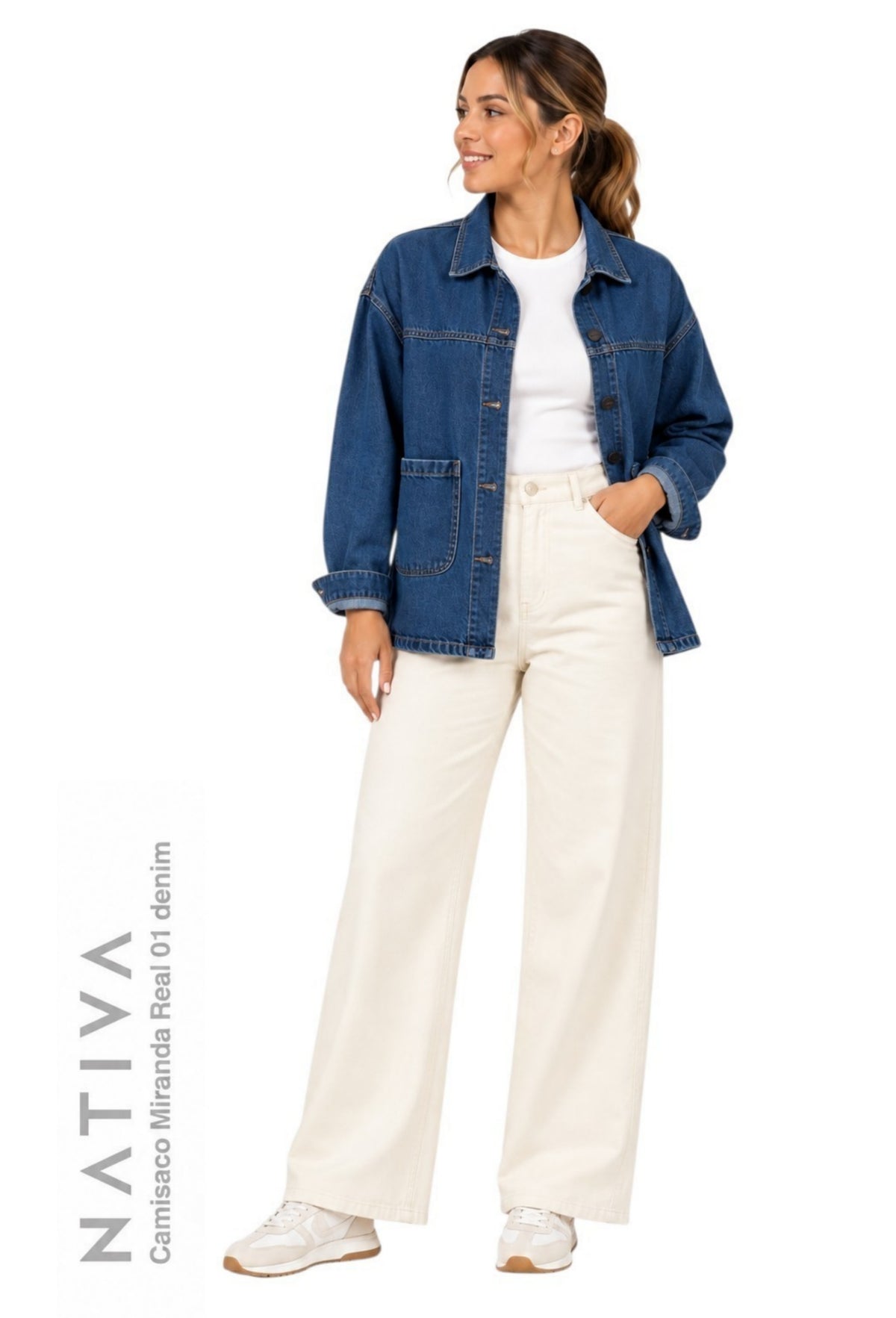 SHACKET, MIRANDA REAL 01 DENIM. OVERSIZE. 100% Algodón Nativo Virgen.