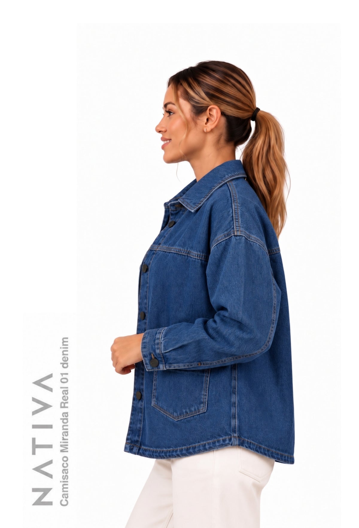SHACKET, MIRANDA REAL 01 DENIM. OVERSIZE. 100% Algodón Nativo Virgen.