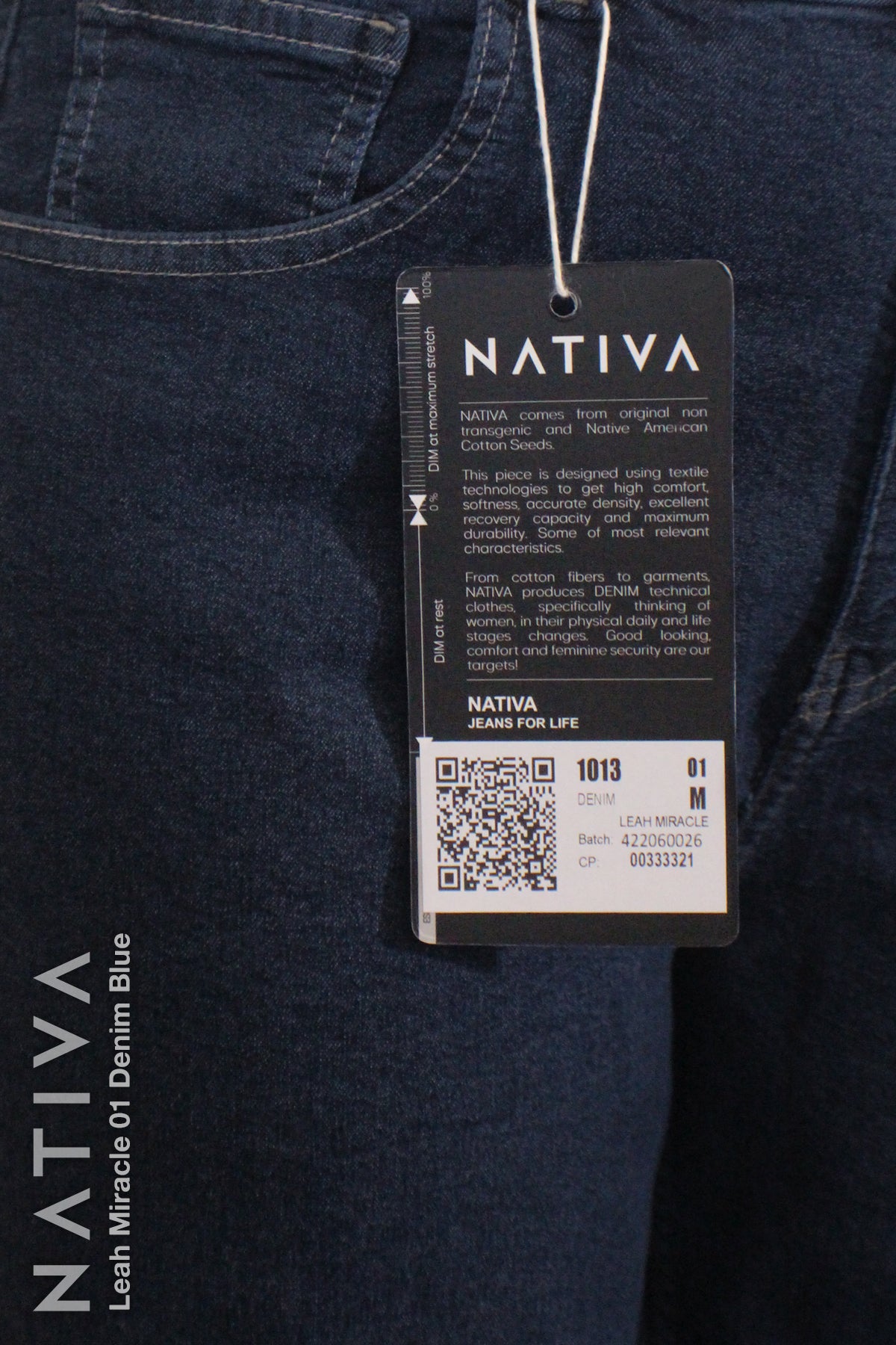 LEGGING JEANS, LEAH MIRACLE 01 DENIM BLUE. Talle Alto. De Fácil Colocado y Tejido Super Elástico. Moldeador y Afirmador. Casual 7 días. Tecnología No Stress®