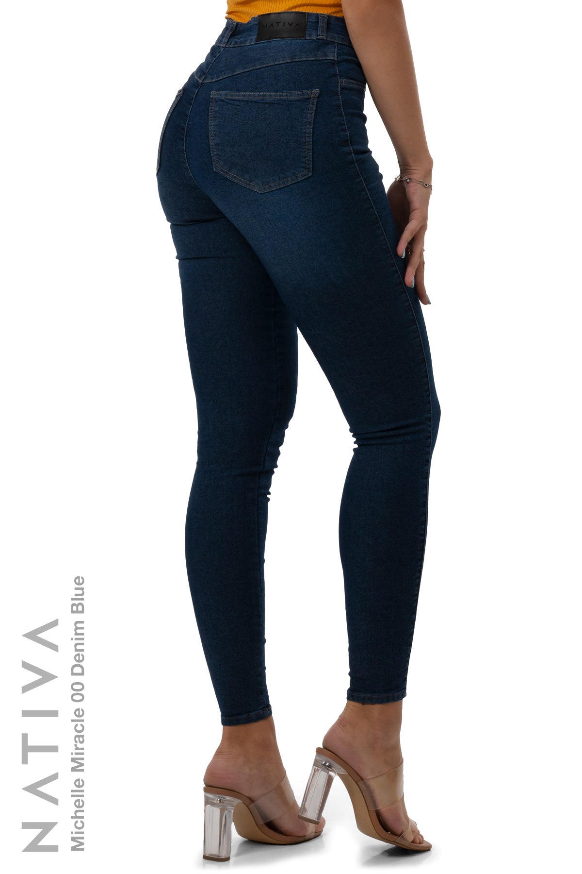 SUPER SKINNY JEANS, MICHELLE MIRACLE 00 DENIM BLUE, Talle Alto. Moldeador. Movimiento Intenso. Tecnología No Stress®