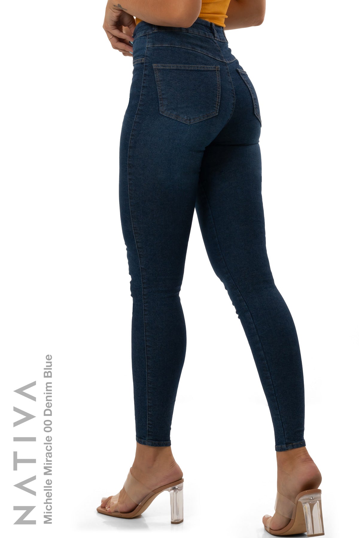 SUPER SKINNY JEANS, MICHELLE MIRACLE 00 DENIM BLUE, Talle Alto. Moldeador. Movimiento Intenso. Tecnología No Stress®