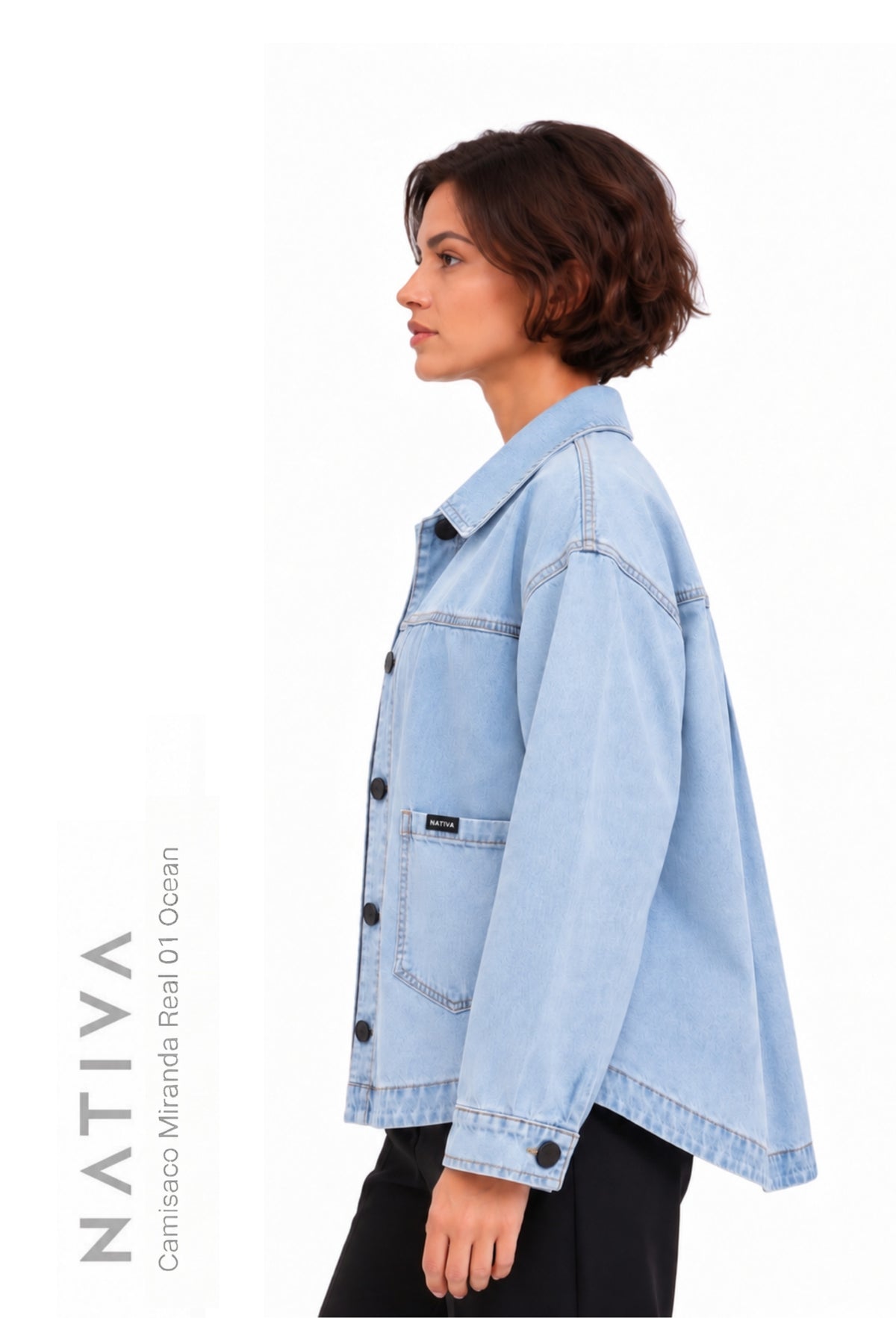 SHACKET, MIRANDA REAL 01 OCEAN. OVERSIZE. 100% Algodón Nativo Virgen.