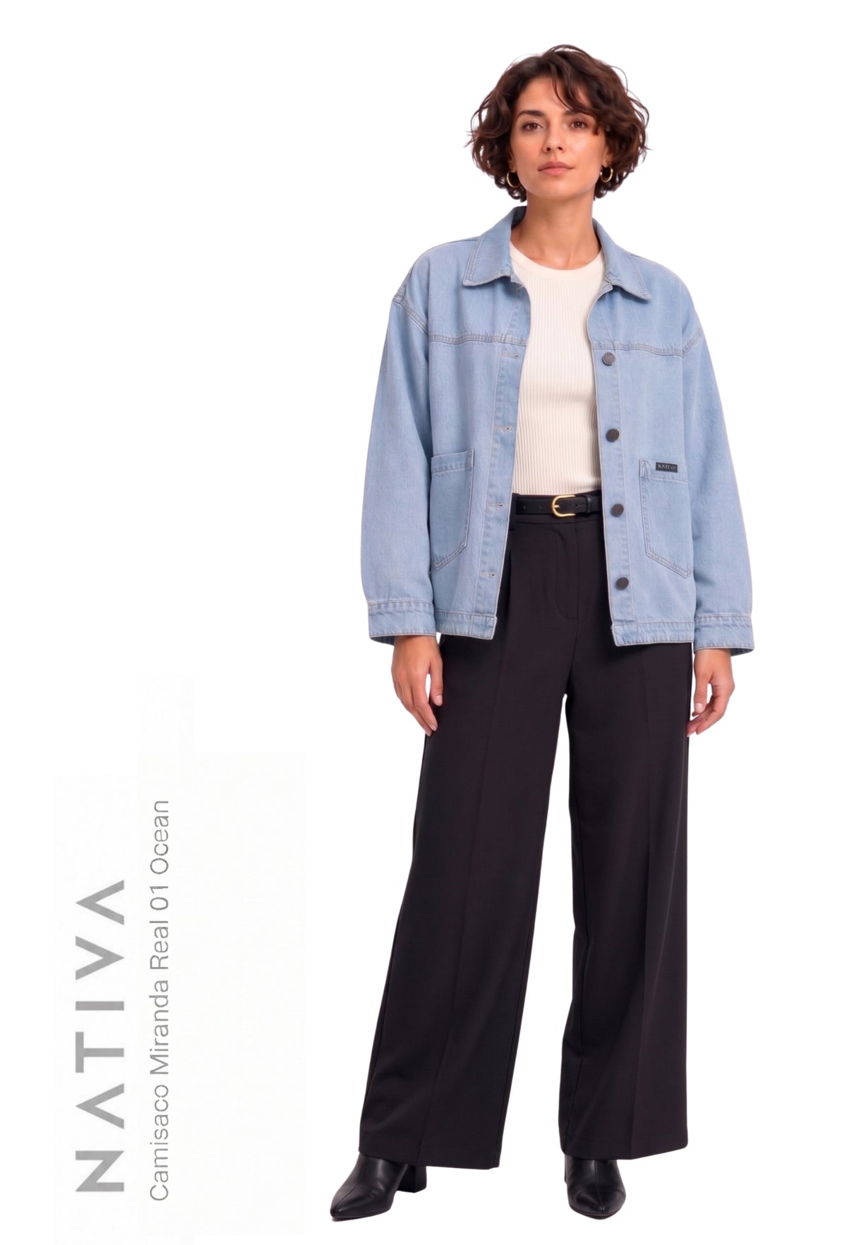 SHACKET, MIRANDA REAL 01 OCEAN. OVERSIZE. 100% Algodón Nativo Virgen.