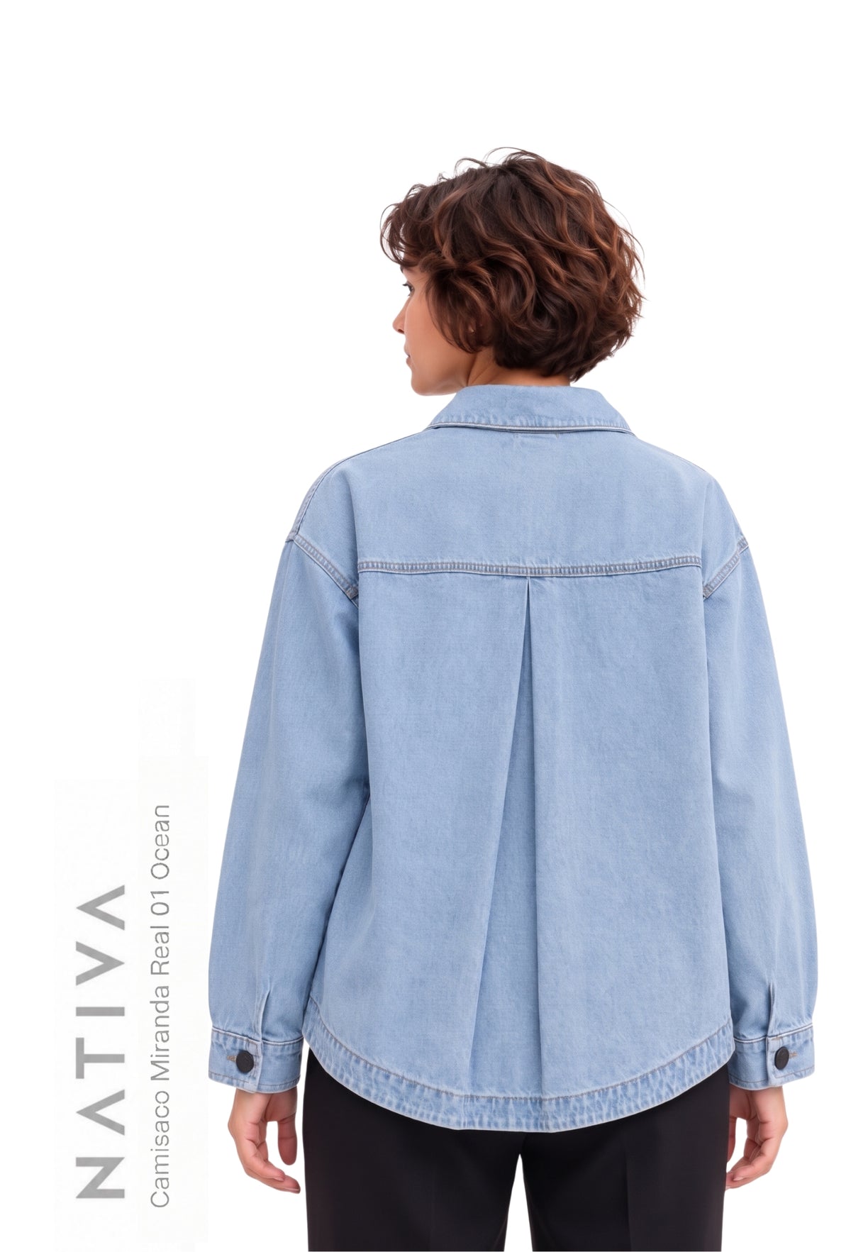 SHACKET, MIRANDA REAL 01 OCEAN. OVERSIZE. 100% Algodón Nativo Virgen.