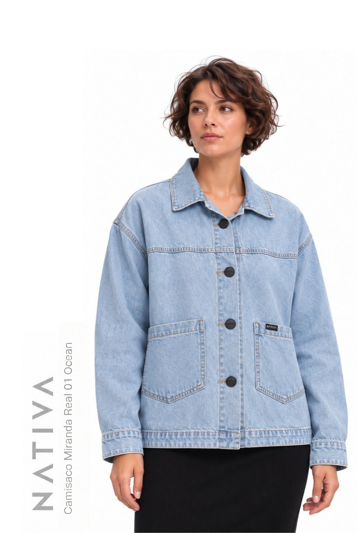 SHACKET, MIRANDA REAL 01 OCEAN. OVERSIZE. 100% Algodón Nativo Virgen.